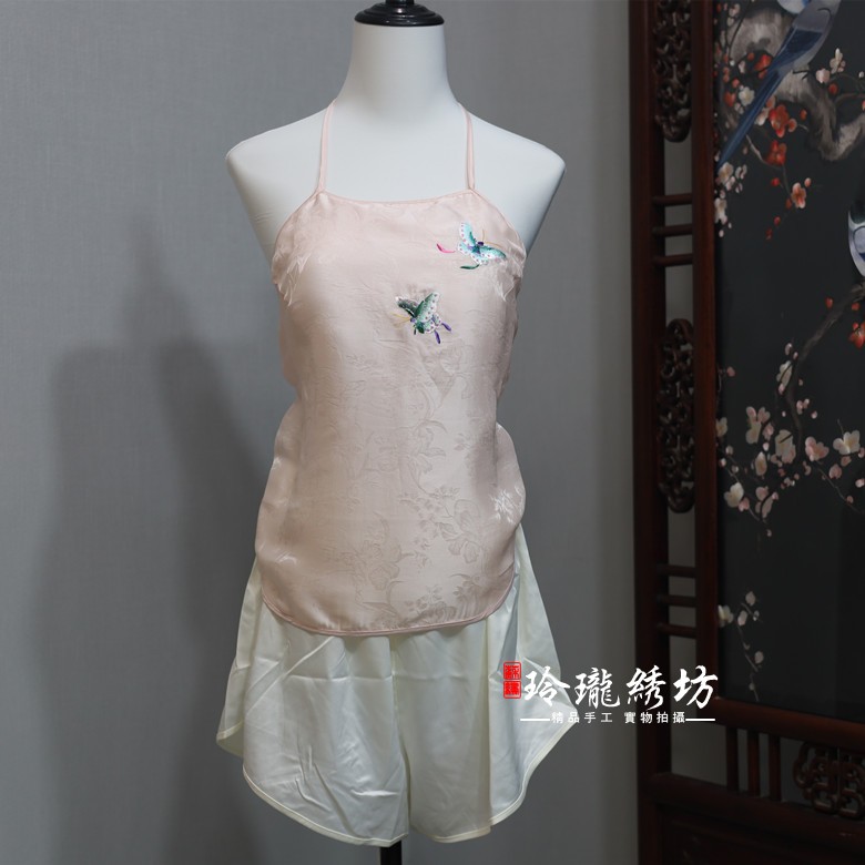 原创设计内搭外穿真丝吊带背心