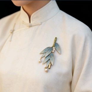 苏州非遗手工绒花胸针中式 礼物 蚕丝汉服旗袍配饰送妈妈老师毕业季