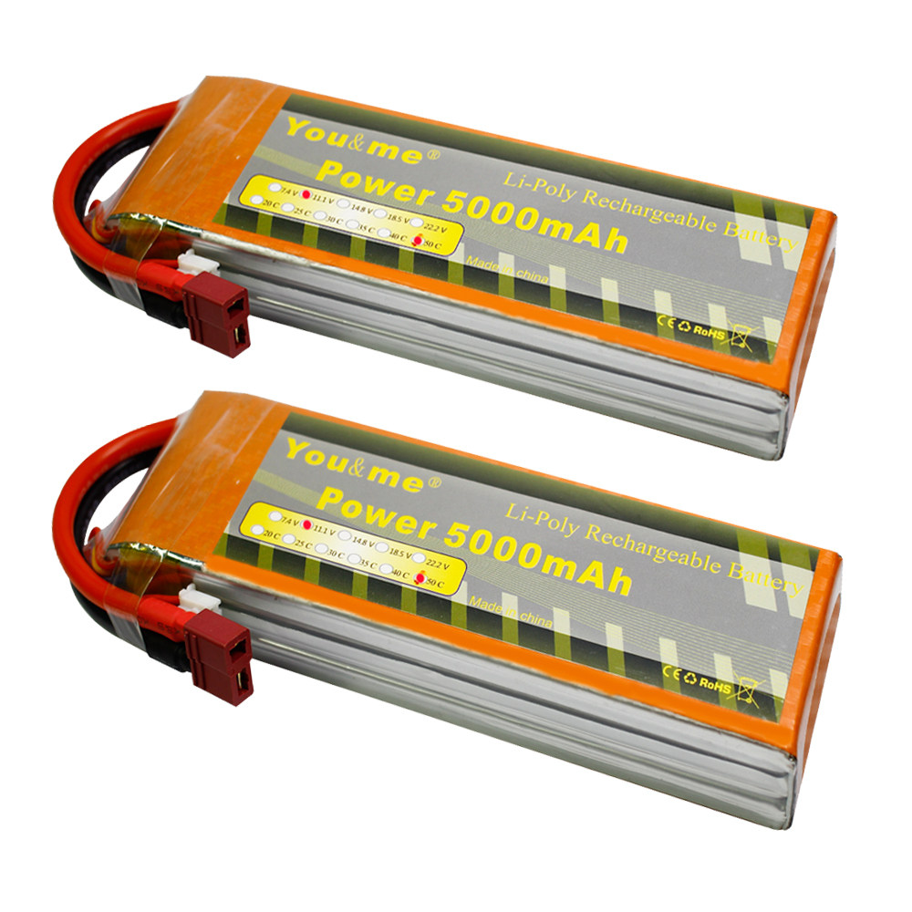 youme航模锂电池22.2v5000mAh 6000mah大E大脚车涵道机充电锂电池