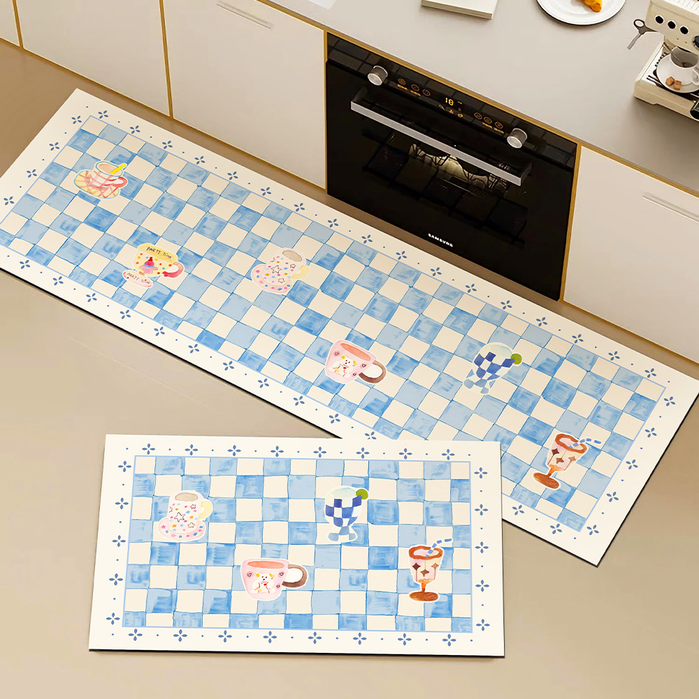 马铃薯吸水防油硅藻泥厨房地垫