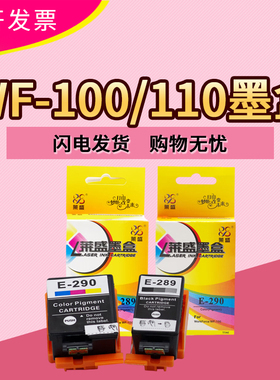 莱盛墨盒 适用爱普生wf100 wf110 T289黑色 T290彩色 E289 E290