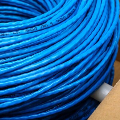 安普八芯网络线家用无氧铜0.5/0.6电脑线双绞超五类/六类宽带网线