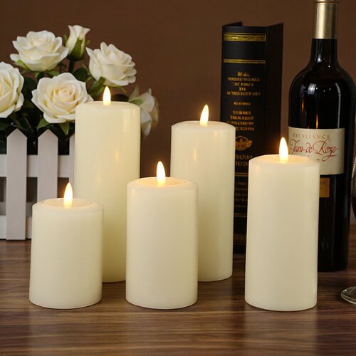 le电子蜡烛派对蜡烛灯圆柱形仿真