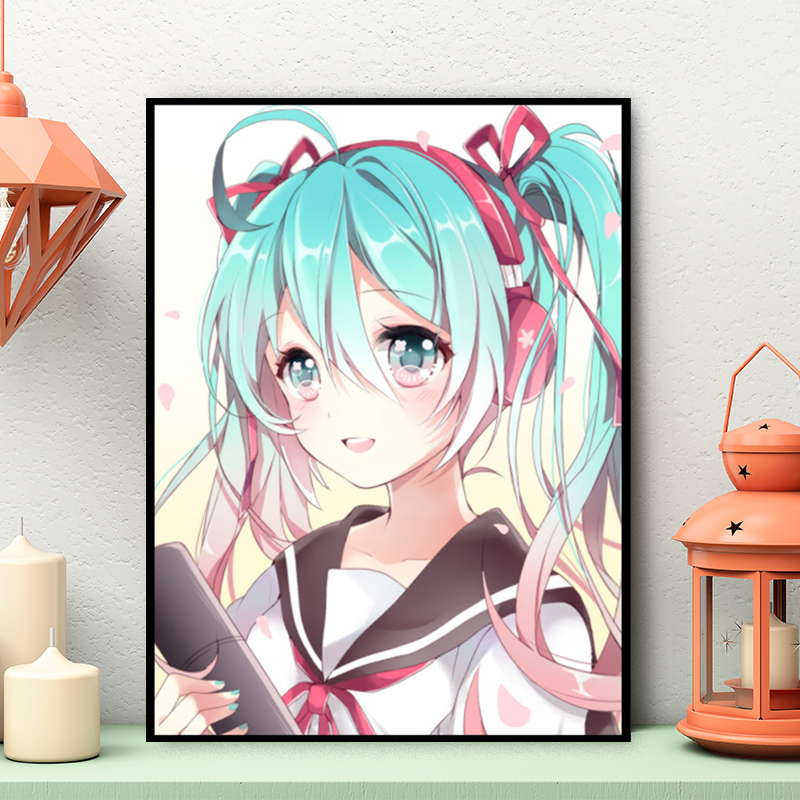 初音未来十字绣2020新款可爱卡通动漫小幅刺绣小件
