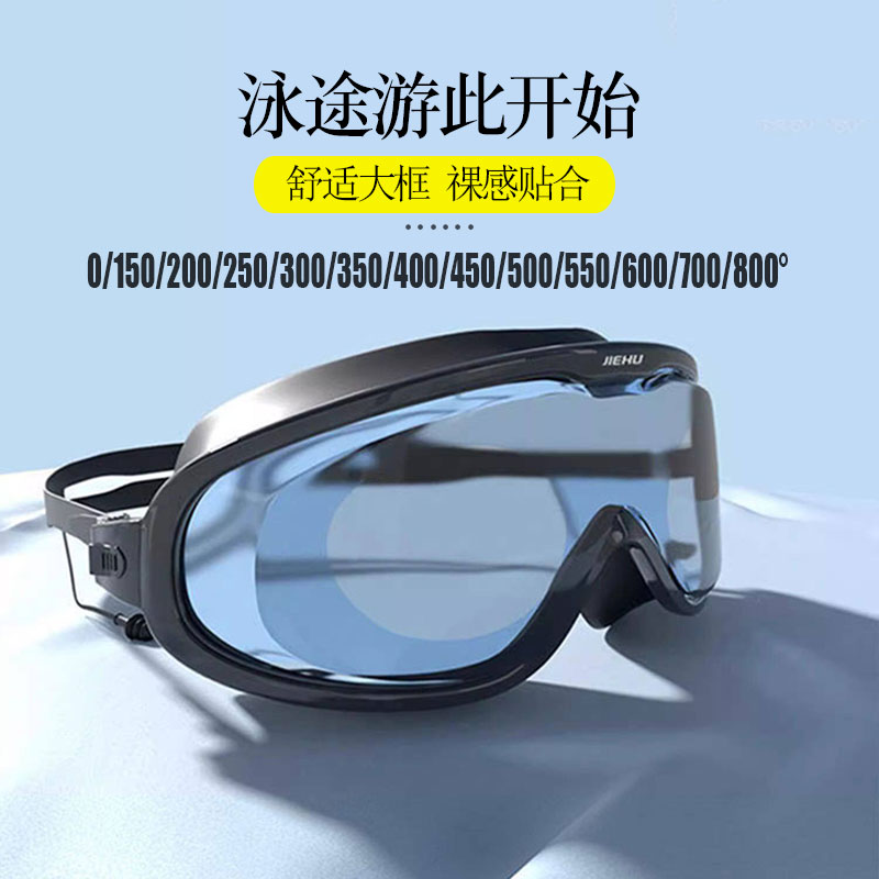 高度近视泳镜大框不卡眼包鼻梁图片