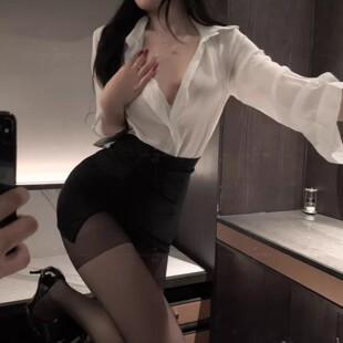 女秘书装ol紧身包臀裙女qqny老师制服大码性感纯欲情侣q趣味套装