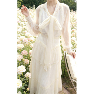 轻奢法式 春季 蕾丝设计衬衣半身裙JY063 085 140 122 2025新款