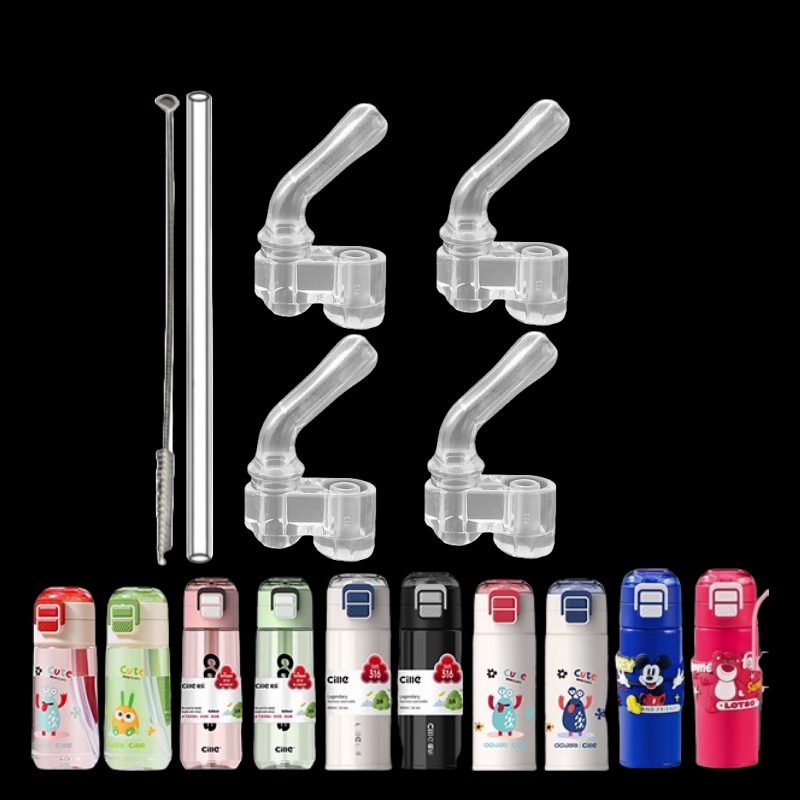希乐儿童双饮保温杯吸嘴道奇吸管杯替换硅胶吸管头水壶水杯嘴配件