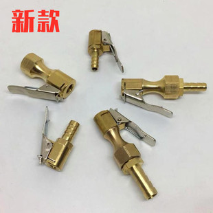 数显指针自动充气机配件胎压表加气咀轮胎充气夹头气管接头打气嘴