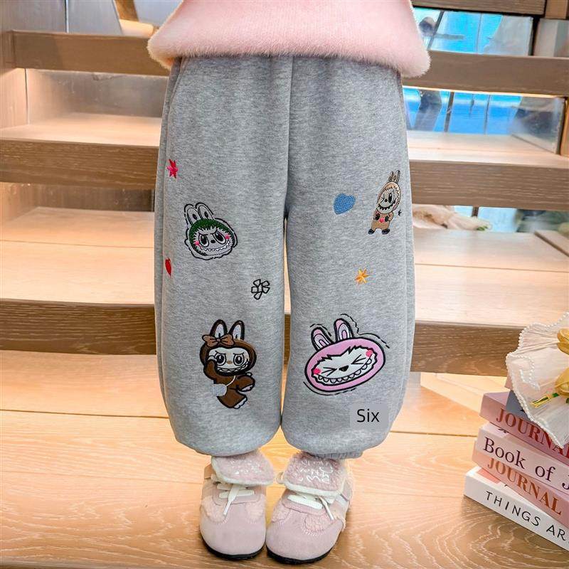 女童加绒加厚保暖卫裤洋气休闲裤保暖裤子中小童装绣花运动裤长裤,童装/婴儿装/亲子装,儿童运动裤,淘宝优惠券,粉丝福利购,淘宝优惠卷