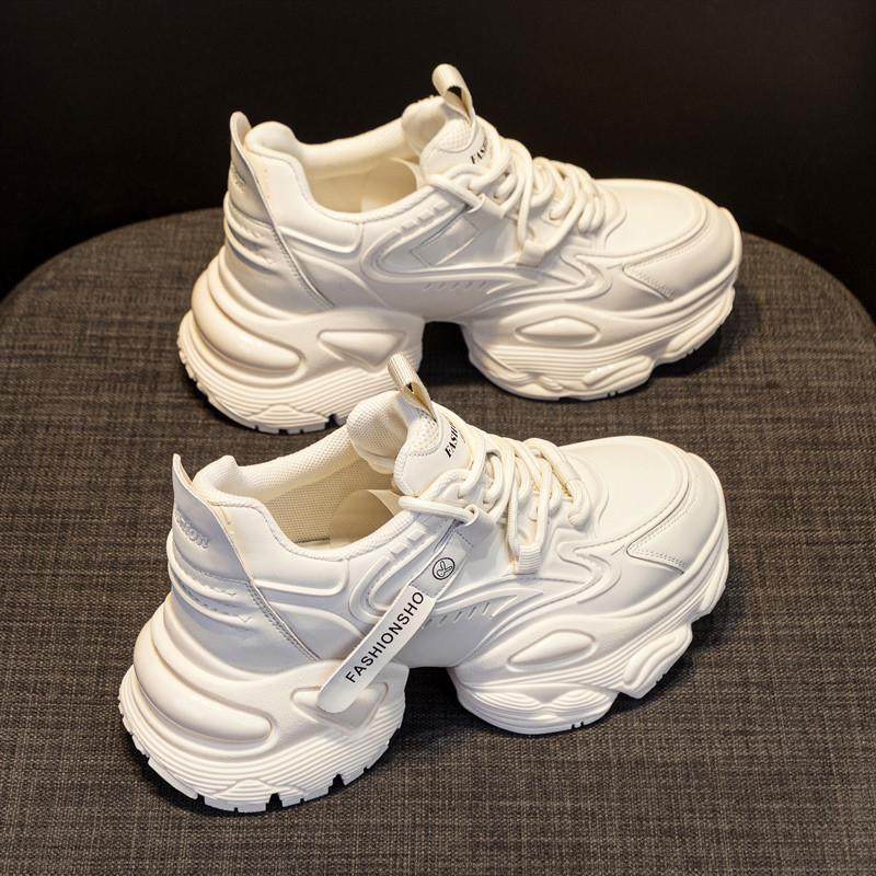 老爹鞋女2025新款春秋季百搭显瘦小香风轻便白色松糕厚底运动休闲,女鞋,老爹鞋,淘宝优惠券,粉丝福利购,淘宝优惠卷