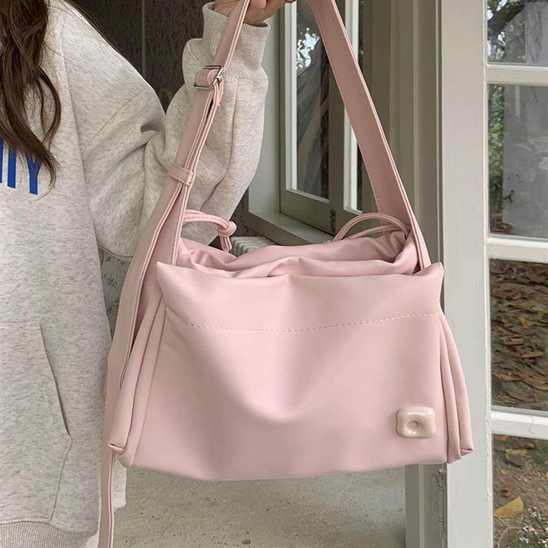 大容量粉色学生上课休闲通勤托特大包包新款高级感单肩斜挎包女,箱包皮具/热销女包/男包,通用款女包,淘宝优惠券,粉丝福利购,淘宝优惠卷