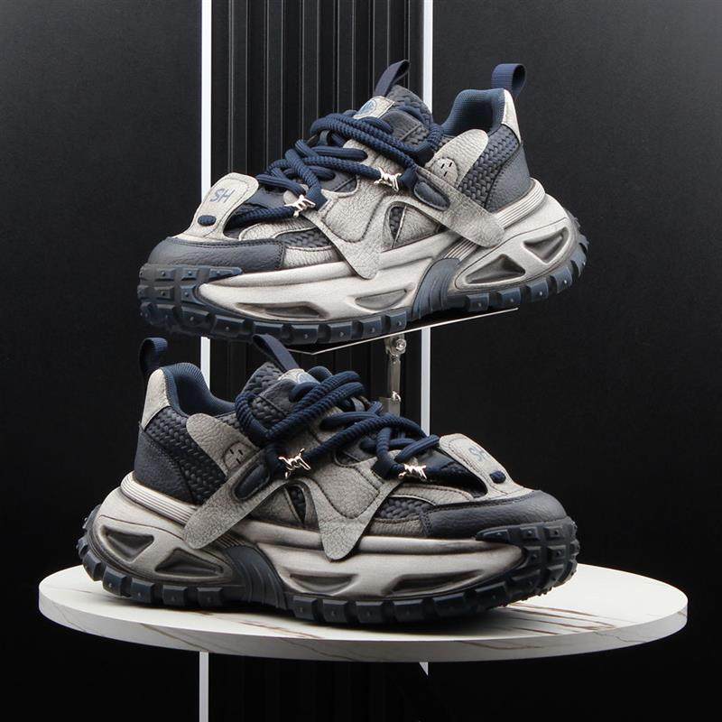 覆古老爹鞋男2025秋冬款超火做旧运动鞋厚底内增高男鞋百搭休闲鞋,流行男鞋,老爹鞋,淘宝优惠券,粉丝福利购,淘宝优惠卷