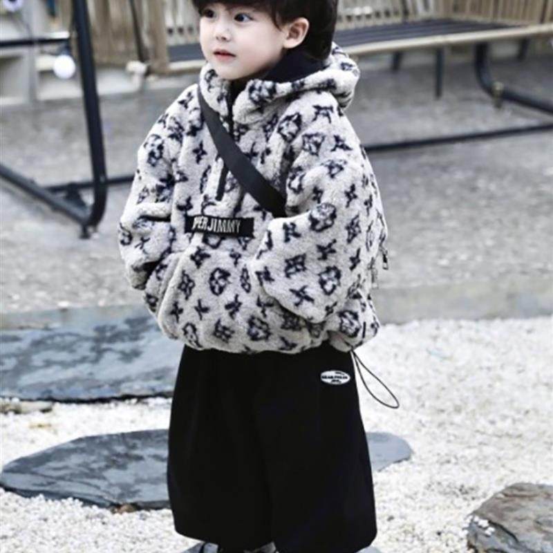 男童秋冬套装2025新款连帽加绒毛毛衣外套保暖男宝宝洋气两件套潮,童装/婴儿装/亲子装,套装,淘宝优惠券,粉丝福利购,淘宝优惠卷