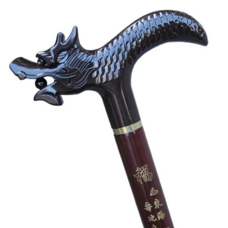 （图片来于买家秀）耐用龙头拐杖 榉木支杆拐棍 老年人木制手杖