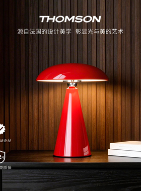 汤姆逊客厅轻奢氛围灯橙色蘑菇台灯卧室床头灯高端家居软装装饰灯