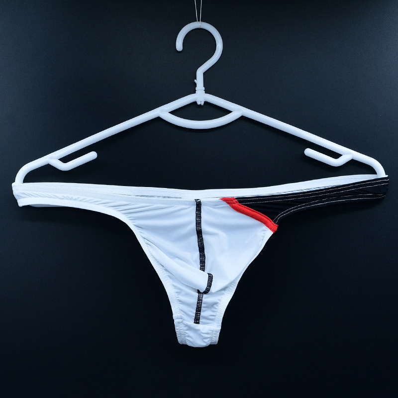 2条男士三角内裤低腰T型裤衩丁字内裤男同志情调冰丝速干个性短裤,女士内衣/男士内衣/家居服,男丁字裤,淘宝优惠券,粉丝福利购,淘宝优惠卷