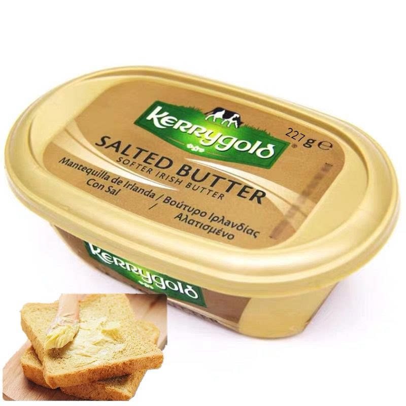 金凯利爱尔兰原装进口早餐烘焙软质草饲黄油防弹咖啡227g动物