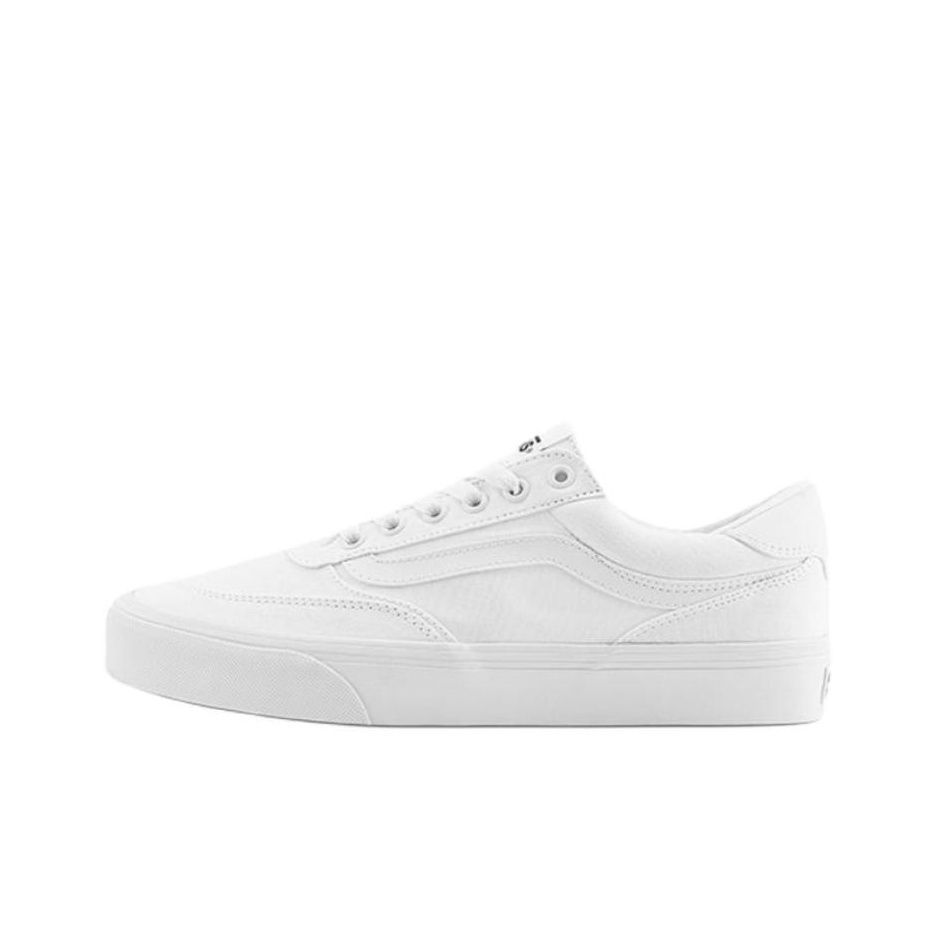 Vans范斯 Brooklyn LS 经典舒适 防滑耐磨 低帮 板鞋 男款 白色