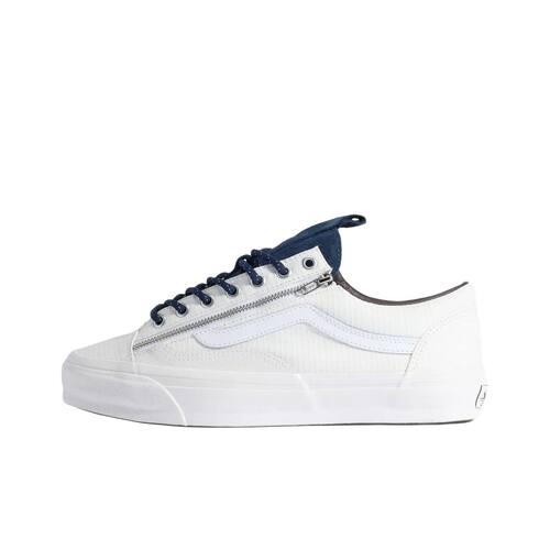 Vans范斯Old Skool 36 Premium ZIP 舒适贴合 板鞋 男女同款 白色