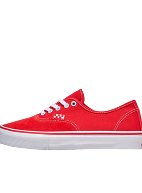 VANS/范斯官方正品男女鞋 Skate Authentic 潮流舒适低帮红色板鞋