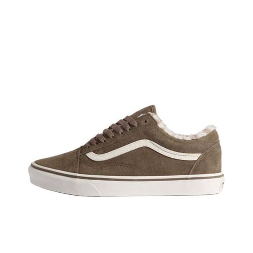 Vans范斯Old Skool Cozy Hug 舒适百搭 板鞋 男女同款 棕色