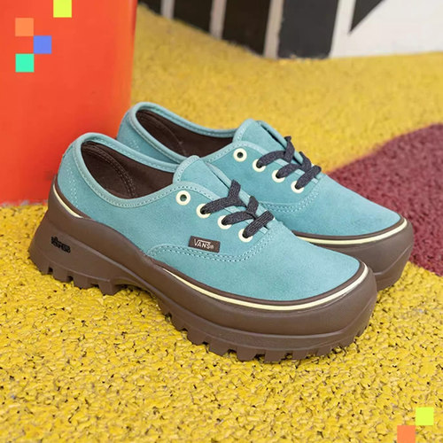 Vans/范斯官方正品 Authentic Vibrram DX厚底增高德比鞋男鞋女鞋