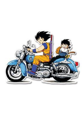 七龙珠悟空卡通动漫电动汽车贴纸