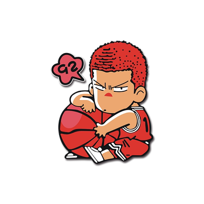 灌篮高手车贴纸 樱木流川枫童年卡通动漫创意背影划痕遮挡装饰贴