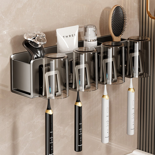 免打孔壁挂式牙刷置物架