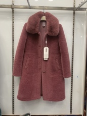 Одежда для дам 妈妈冬装水貂绒外套加厚中长款40岁50中老年女秋冬仿貂绒毛领大衣