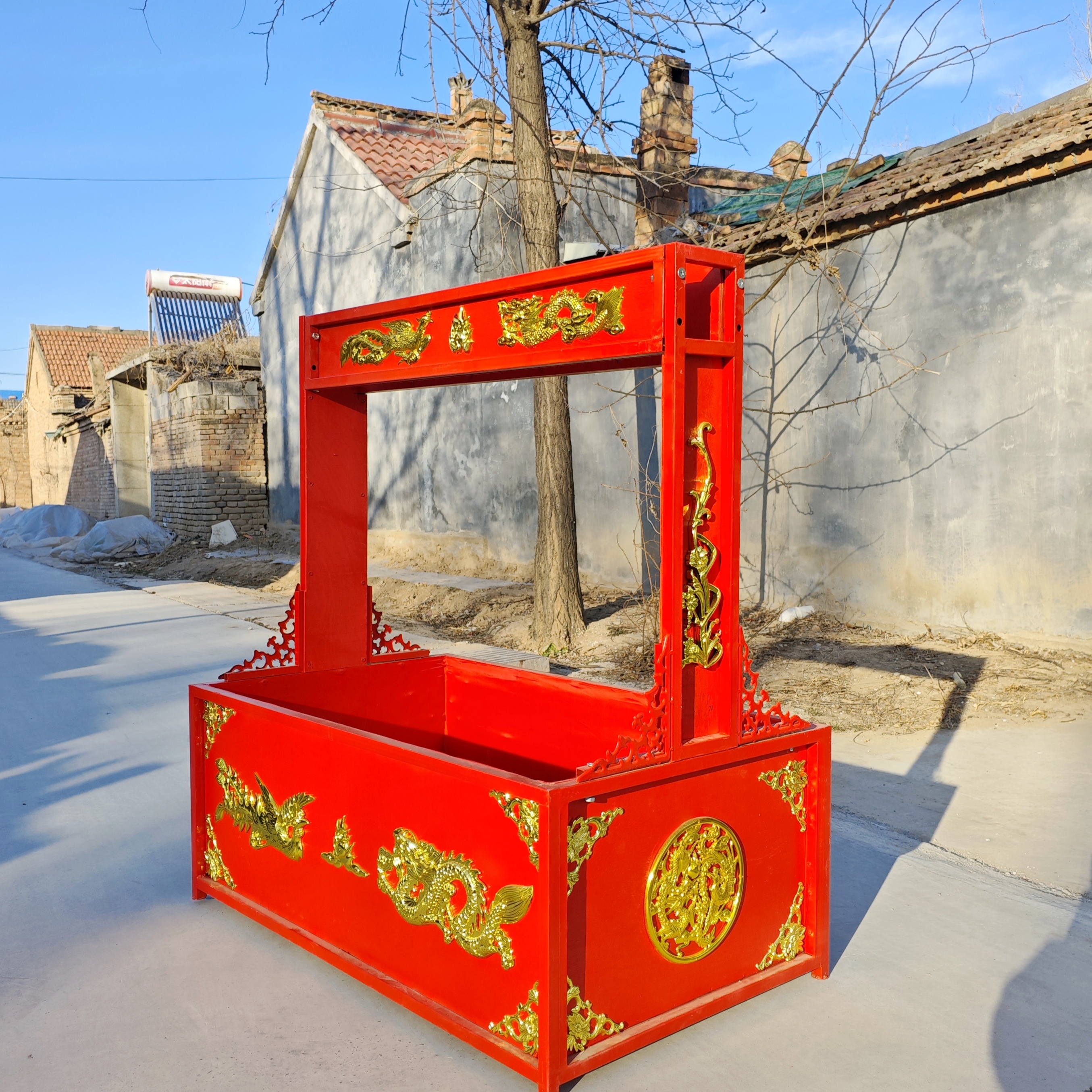 汉婚聘礼箱嫁妆箱礼盒中式婚礼接抬盒礼品盒十里红妆盒花轿队配件