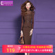 菲梦伊高品质名媛时尚 上衣包臀裙子 复古荷叶边收腰无袖 套装 女秋季