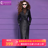 休闲中长款 高级感时尚 大衣送腰带 领外套女冬季 菲梦伊原创黑色西装