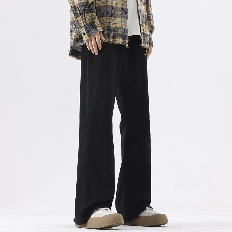 现货！弹力微喇毛边纯色牛仔裤XZ503-K836P50控78,男装牛仔裤,星座503-1