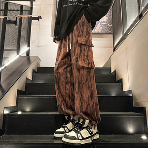 扎染工艺男女款直筒工装休闲裤XZ503-K5023P55控78图片