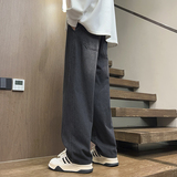 春秋季美式直筒宽松抽绳潮流百搭牛仔裤XZ503-1-K818P50-78，男装牛仔裤，星座503-1