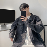 2025新款高品质小众设计全摁扣男女款牛仔外套XZ503JK10P68控118，男装工装外套，星座503-1