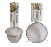 不锈钢漏勺漏网烹饪工具火锅漏网 日本进口 ECHO 耐高温手柄中号