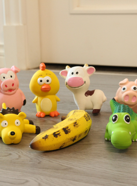 Popping天然乳胶狗狗玩具发声比熊泰迪宠物玩具耐咬磨牙小狗玩具