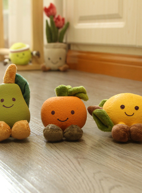 Popping仿真水果天然乳胶狗狗玩具毛绒发声耐咬磨牙泰迪宠物玩具