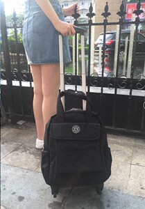 迷你可拉可提可推旅行包短途旅行袋行李超轻防水行李袋万向轮登机