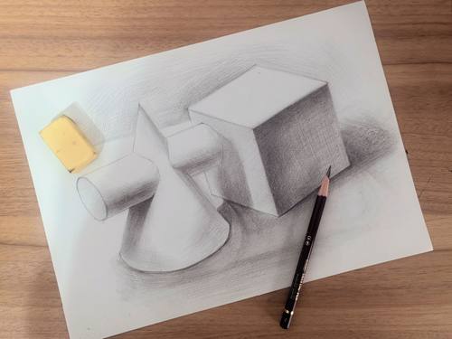 A4素描静物练习稿0石膏静物组合练习稿现货包邮可定做SHIGAO001