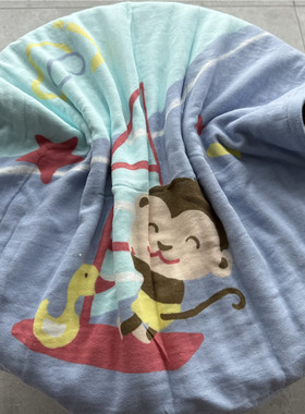 全棉S代 口碑 猴子卡通可爱纱布纯棉柔软全棉舒适吸水 大浴巾