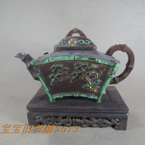 低价促销 古董古玩杂项收藏品*造型端庄古朴大器~民国老紫砂壶