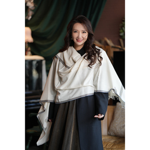 NagarNan-Pashmina 荣誉面料工坊手纺线朱莉克什米尔手工披肩