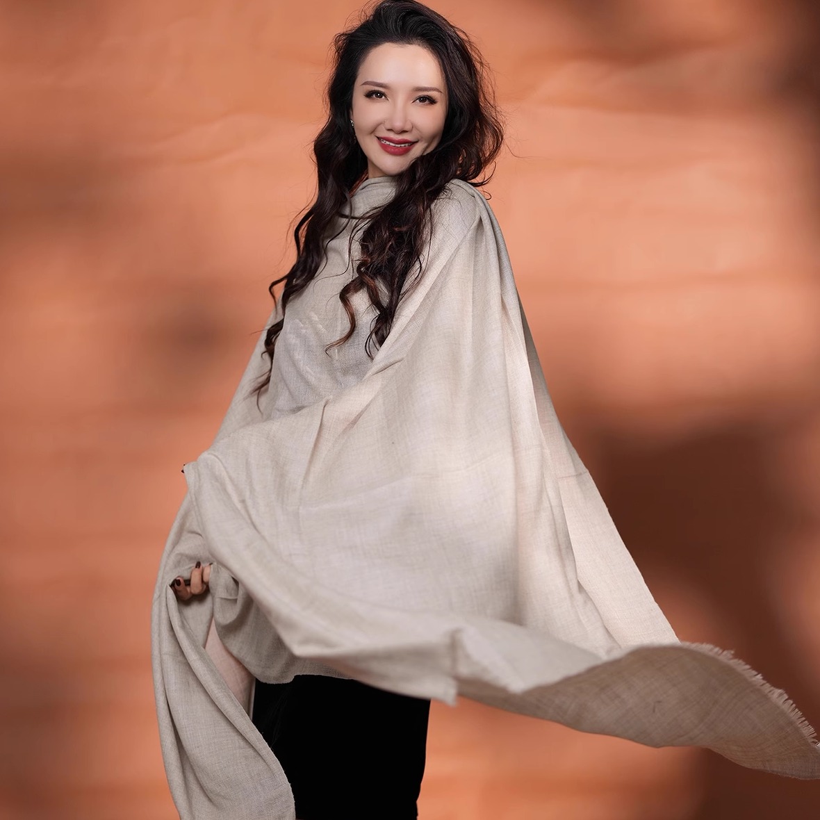 NagarNan-Pashmina 80C工坊gents面料那家楠克什米尔羊绒披肩