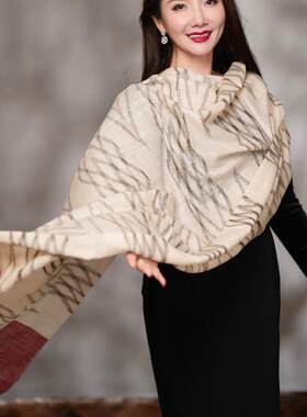NagarNan-Pashmina 彩虹的梦 古法Ekat lady克什米尔手工披肩围巾