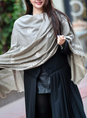 NagarNan-P系列达克西 Takashi+刺绣设计款 那家楠披肩