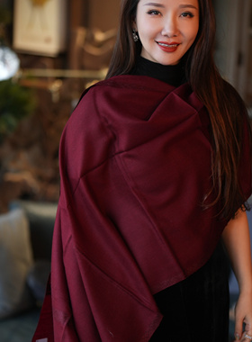 NagarNan-pashmina stole70*200朱莉边绣围巾女神节